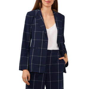 Halogen Split Sleeve Blazer in Blue xxs